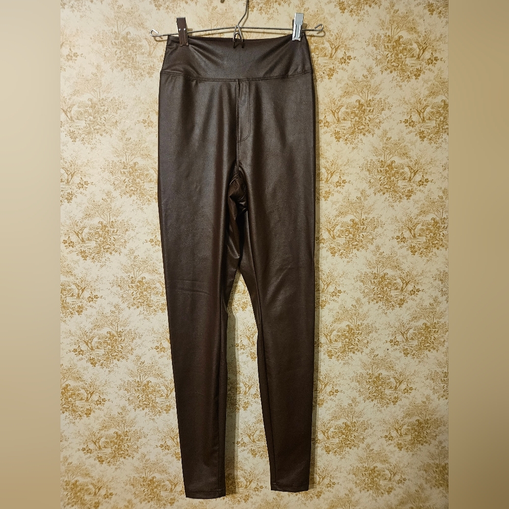 NWOT Aerie Small Faux Leather Leggings Luxe